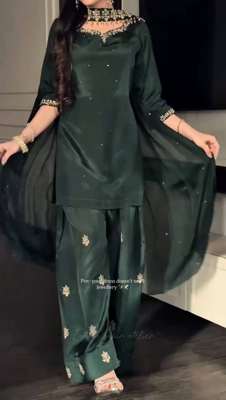 Opulent Noir Jewel-Tone Suit